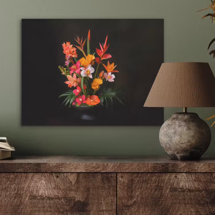 Boeket - Bloemen - Exotisch PET vilt klein -sfeer2