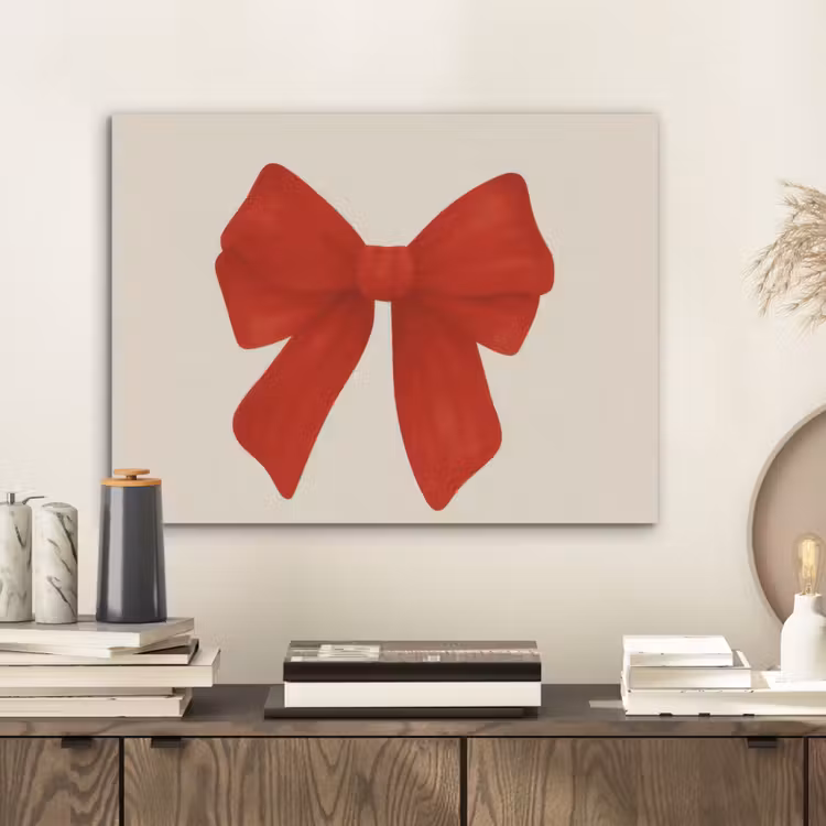 Strik - Symmetrisch - Rood - Lint PET vilt klein -sfeer1