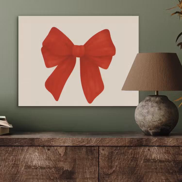Strik - Symmetrisch - Rood - Lint PET vilt klein -sfeer2