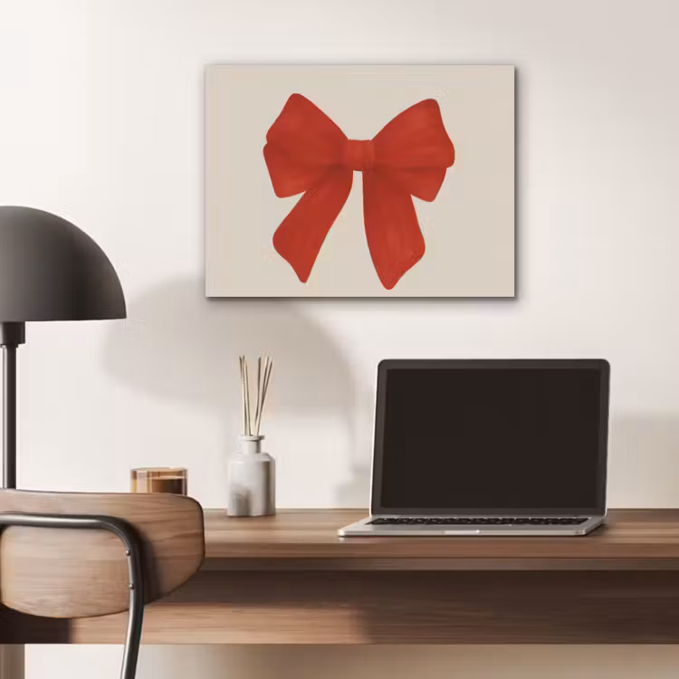 Strik - Symmetrisch - Rood - Lint PET vilt klein -sfeer5
