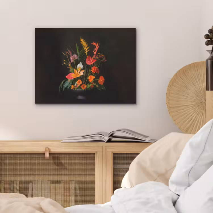 Schaal - Boeket - Bloemen PET vilt klein -sfeer3