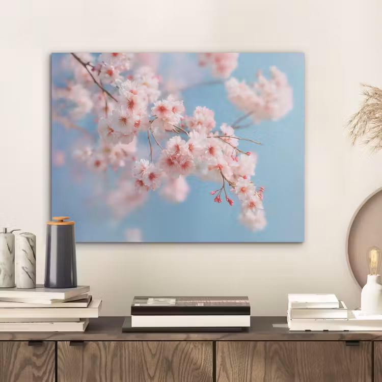 Takken - Bloesems - Roze PET vilt klein -sfeer1