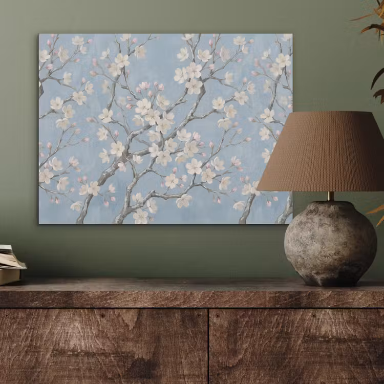 Takken - Kersenbloesem - Blauw PET vilt klein -sfeer2