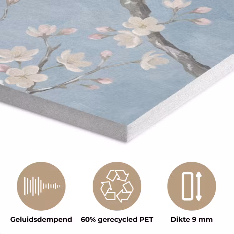 Takken - Kersenbloesem - Blauw PET vilt klein -closeup_NL