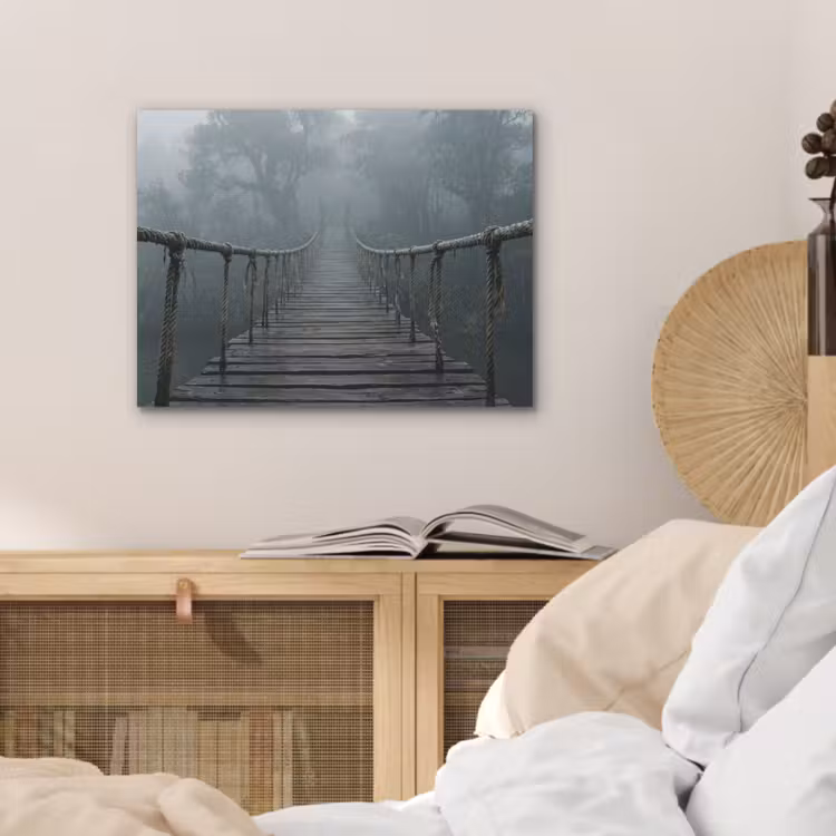 Brug - Jungle - Mist - Natuur PET vilt klein -sfeer3