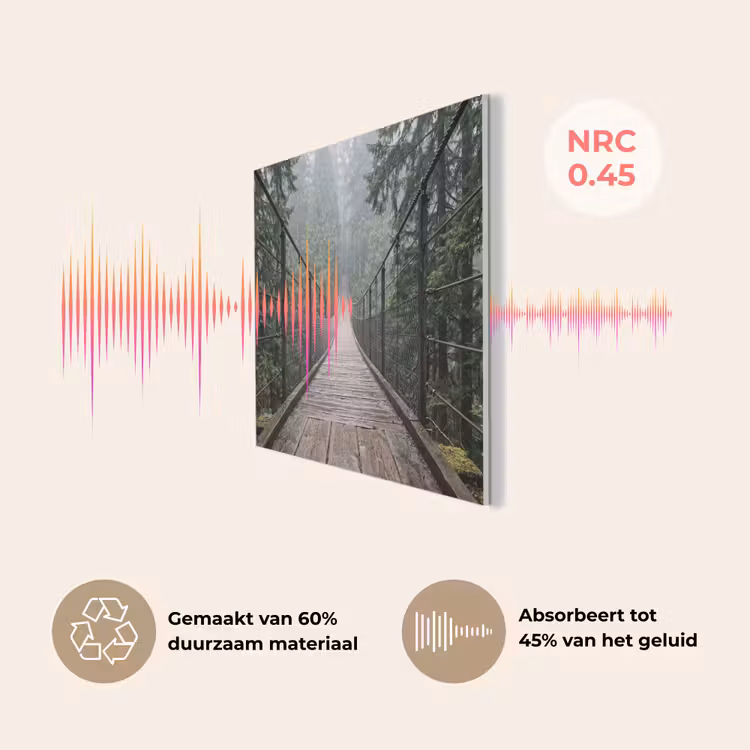 Brug - Bos - Mist - Natuur PET vilt klein -USP_NL