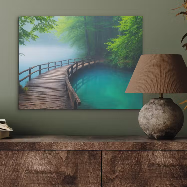 Brug - Water - Rivier - Bos PET vilt klein -sfeer2