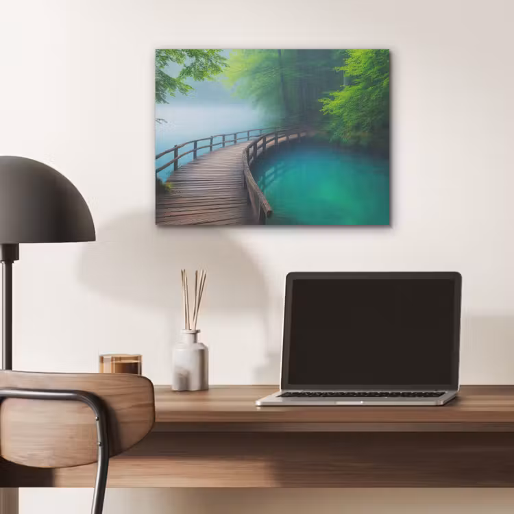 Brug - Water - Rivier - Bos PET vilt klein -sfeer5