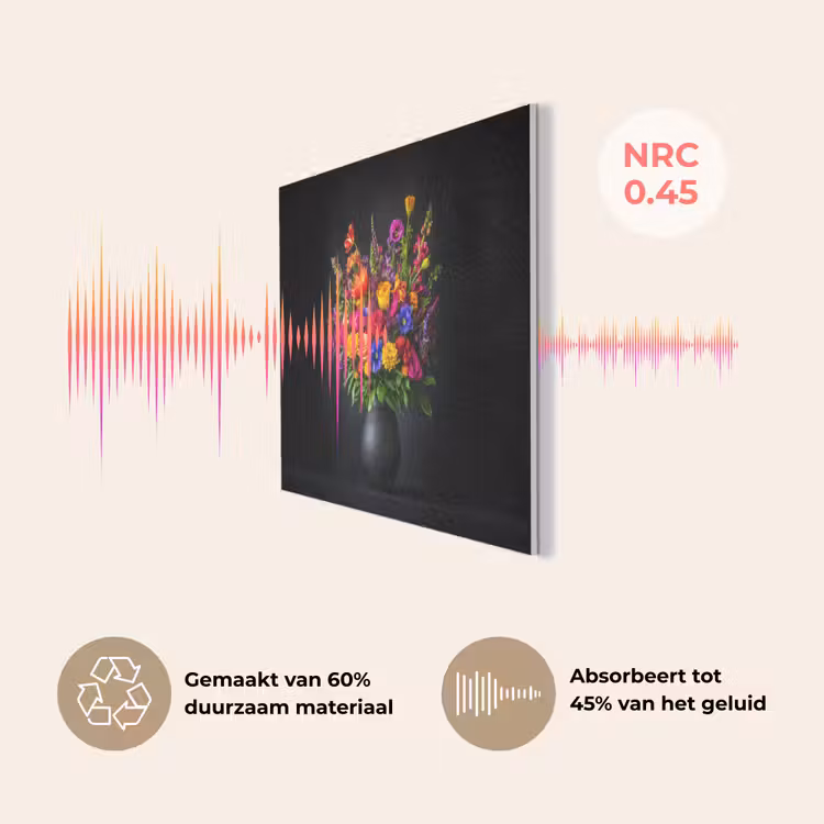 Felgekleurd - Bloemen - Vaas PET vilt klein -USP_NL
