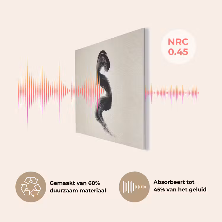 Penseelstreek - Zwart - Minimalistisch PET vilt klein -USP_NL