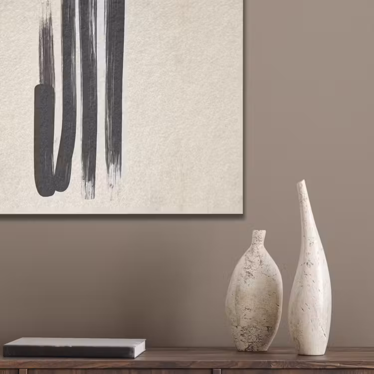 Penseelstreken - Verticaal - Zwart PET vilt klein -sfeer6_closeup