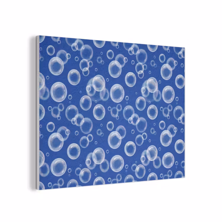 Bubbels - Patroon - Blauw PET vilt klein -3d
