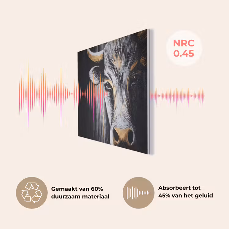 Stier - Hoorns - Snuit - Goud PET vilt klein -USP_NL
