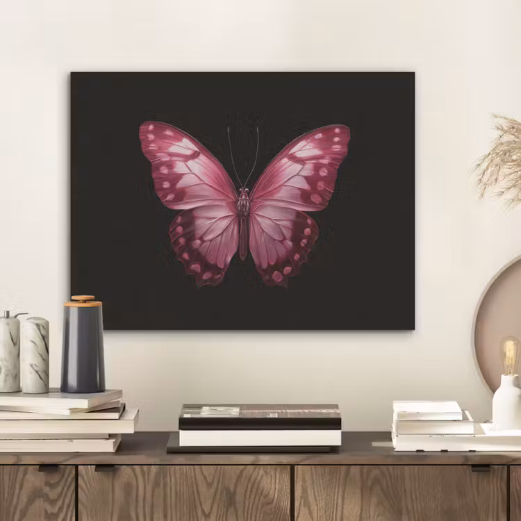 Vlinder - Fuchsia - Grafisch PET vilt klein -sfeer1