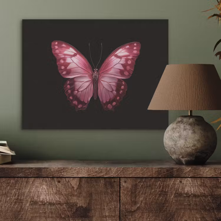 Vlinder - Fuchsia - Grafisch PET vilt klein -sfeer2