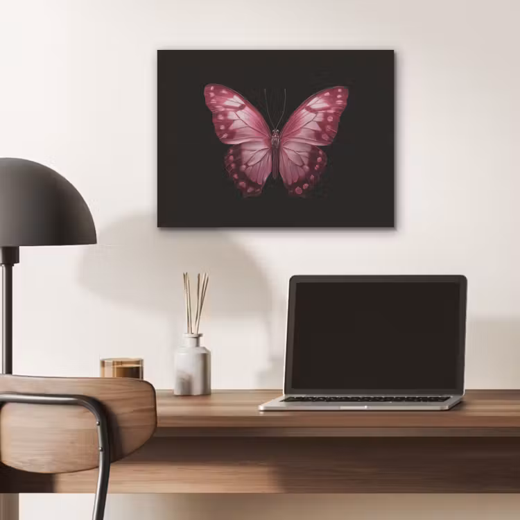 Vlinder - Fuchsia - Grafisch PET vilt klein -sfeer5