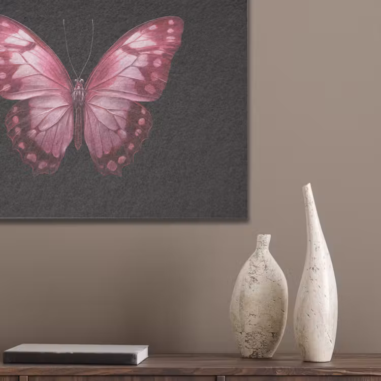 Vlinder - Fuchsia - Grafisch PET vilt klein -sfeer6_closeup