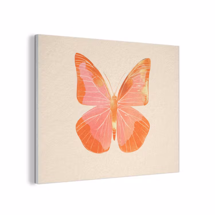 Vlinder - Minimalistisch - Roze PET vilt klein -3d