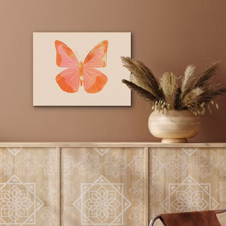 Vlinder - Minimalistisch - Roze PET vilt klein -sfeer4