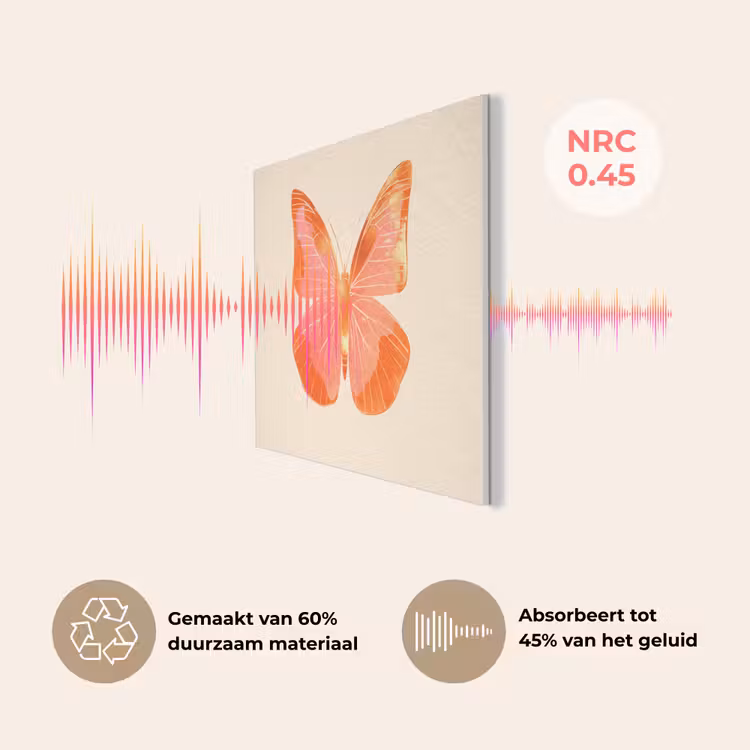 Vlinder - Minimalistisch - Roze PET vilt klein -USP_NL