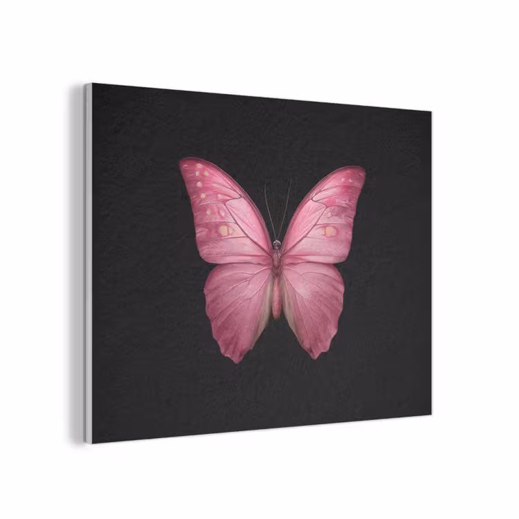 Vlinder - roze - Elegant PET vilt klein -3d