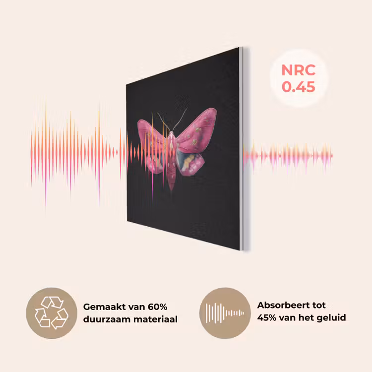 Vlinder - Roze - Nachtvlinder PET vilt klein -USP_NL