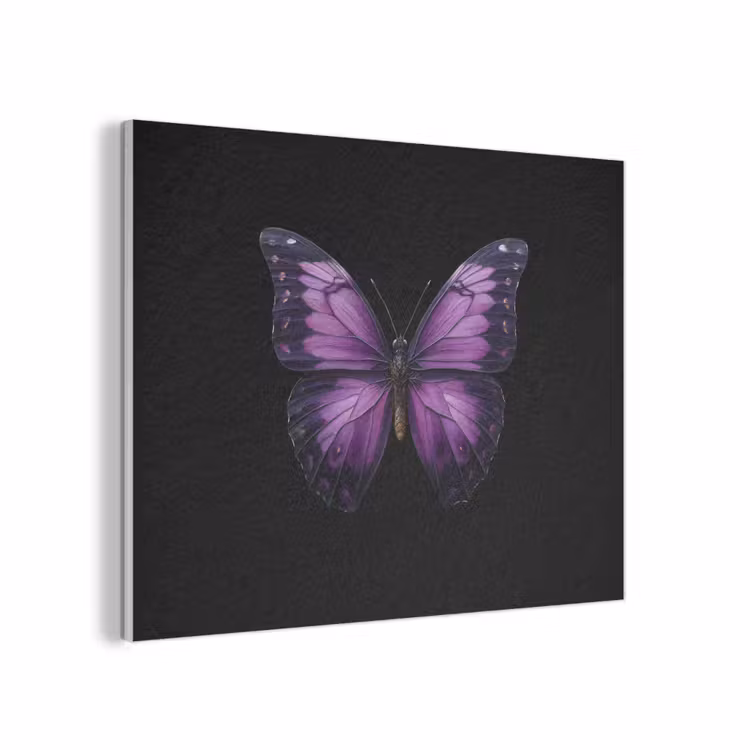 Vlinder - Paars - Levendig PET vilt klein -3d