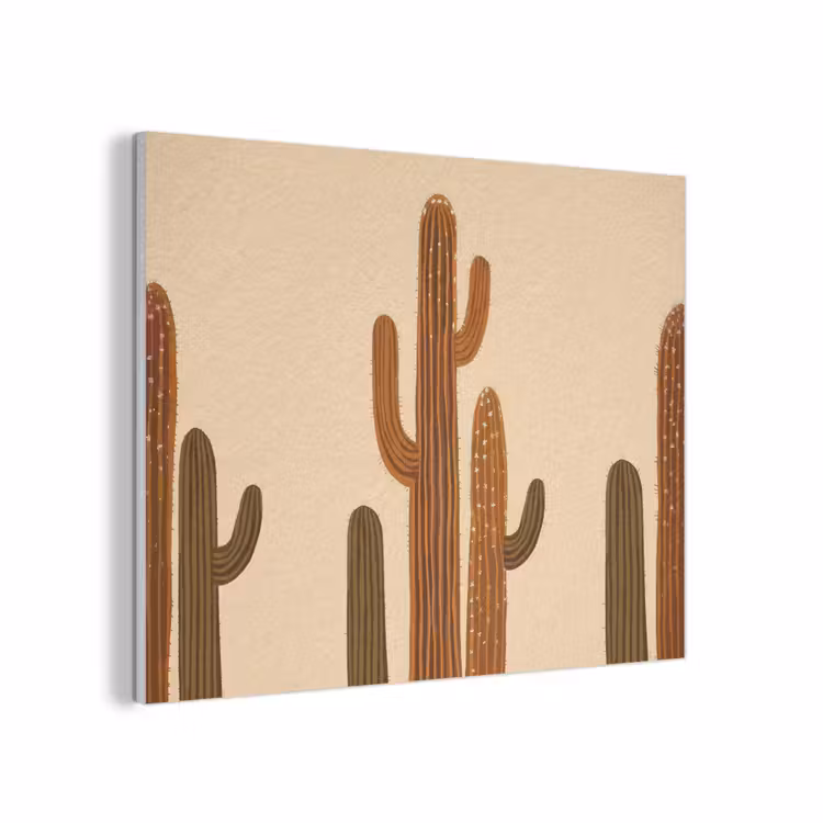 Cactus - Woestijn - Zand - Bruin PET vilt klein -3d