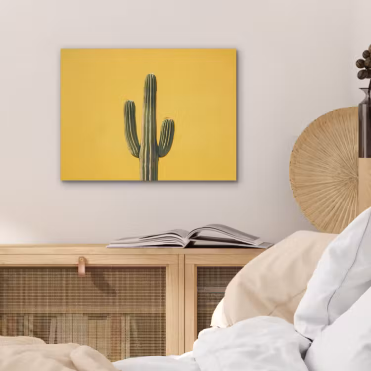 Cactus - Groen - Minimalistisch PET vilt klein -sfeer3
