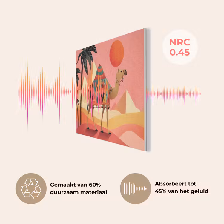 Kameel - Pyramides - Rode zon PET vilt klein -USP_NL