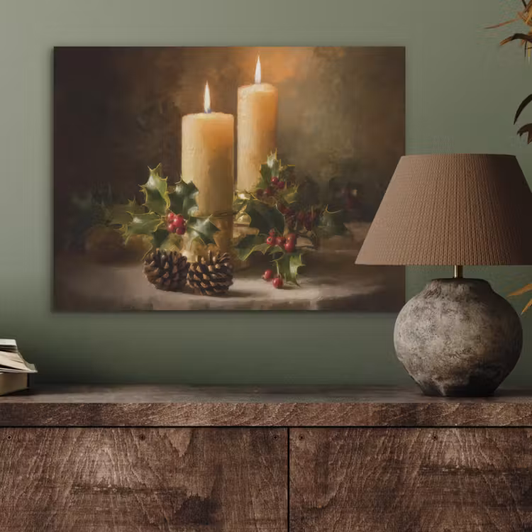 Kaarslicht - Kerst - Veelkleurig PET vilt klein -sfeer2