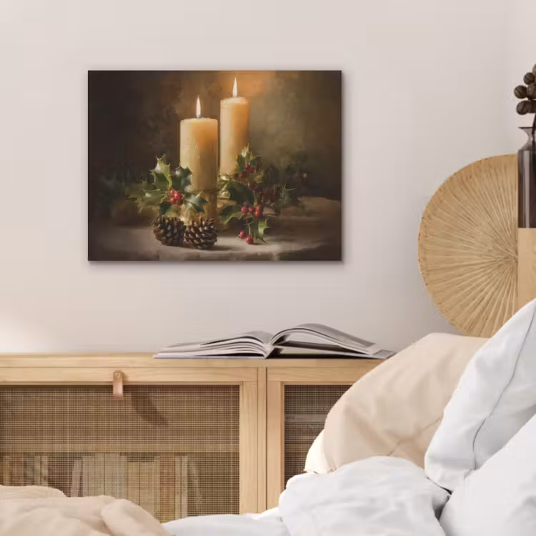 Kaarslicht - Kerst - Veelkleurig PET vilt klein -sfeer3