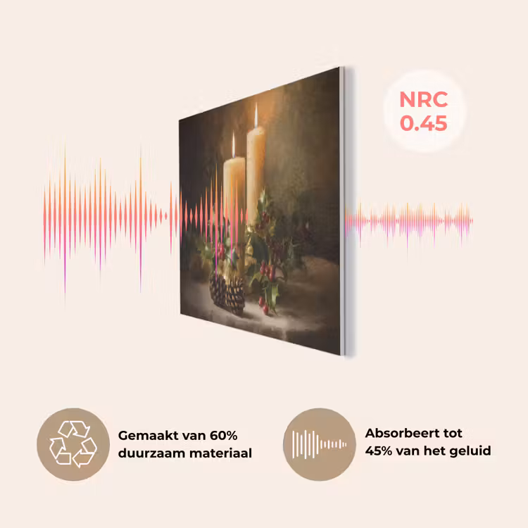 Kaarslicht - Kerst - Veelkleurig PET vilt klein -USP_NL