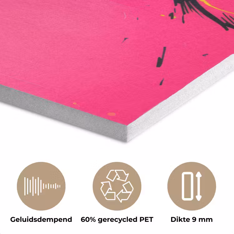 Kat - Art - Zonnebril - Roze PET vilt klein -closeup_NL