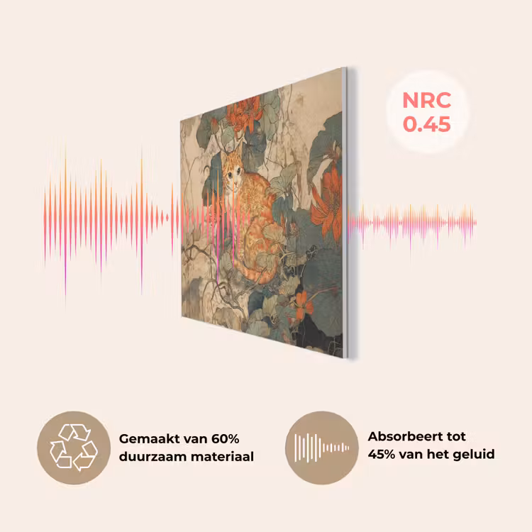 Kat - Sierlijk - Bloemen PET vilt klein -USP_NL