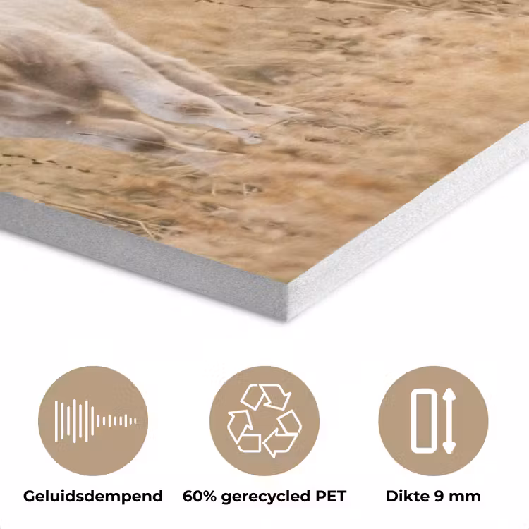 Runderen - Kudde - Landschap - Weide - Rustig PET vilt klein -closeup_NL
