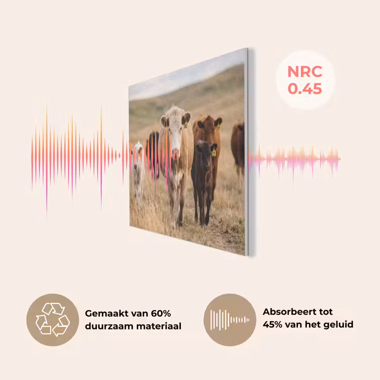 Runderen - Kudde - Landschap - Weide - Rustig PET vilt klein -USP_NL