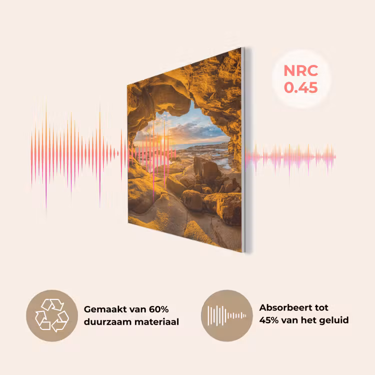 Grot - Zee - Horizon - Zonsondergang PET vilt klein -USP_NL