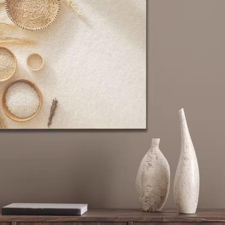 Granen - Hout - Kom - Beige PET vilt klein -sfeer6_closeup