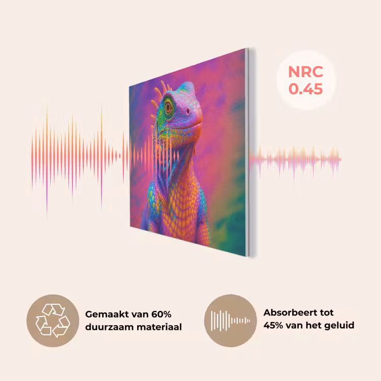 Kameleon - Dieren - Neon - Kleur PET vilt klein -USP_NL