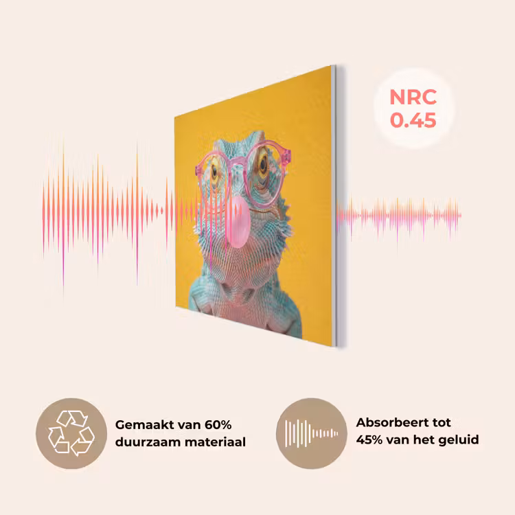 Kameleon - Kauwgom - Kleurrijk PET vilt klein -USP_NL