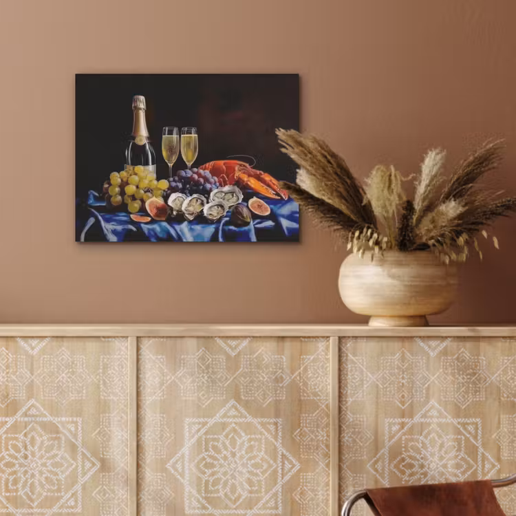Champagne - Luxe - Oesters PET vilt klein -sfeer4