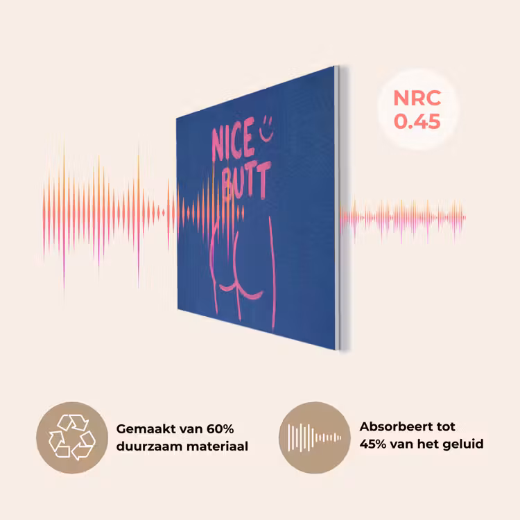 Brutaal - Grappig - Blauw PET vilt klein -USP_NL