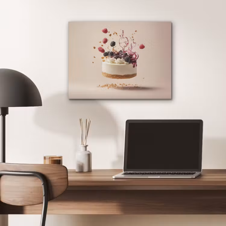 Cheesecake - Eten - Roze - Taart PET vilt klein -sfeer5