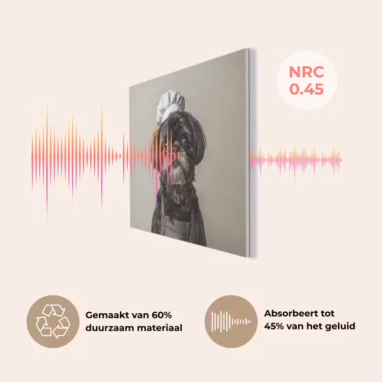 Kokskleding - Zwart - Hondje PET vilt klein -USP_NL