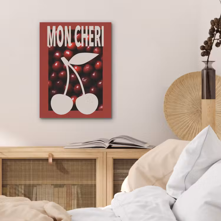Kersen - Illustratie - Rood PET vilt klein -sfeer3