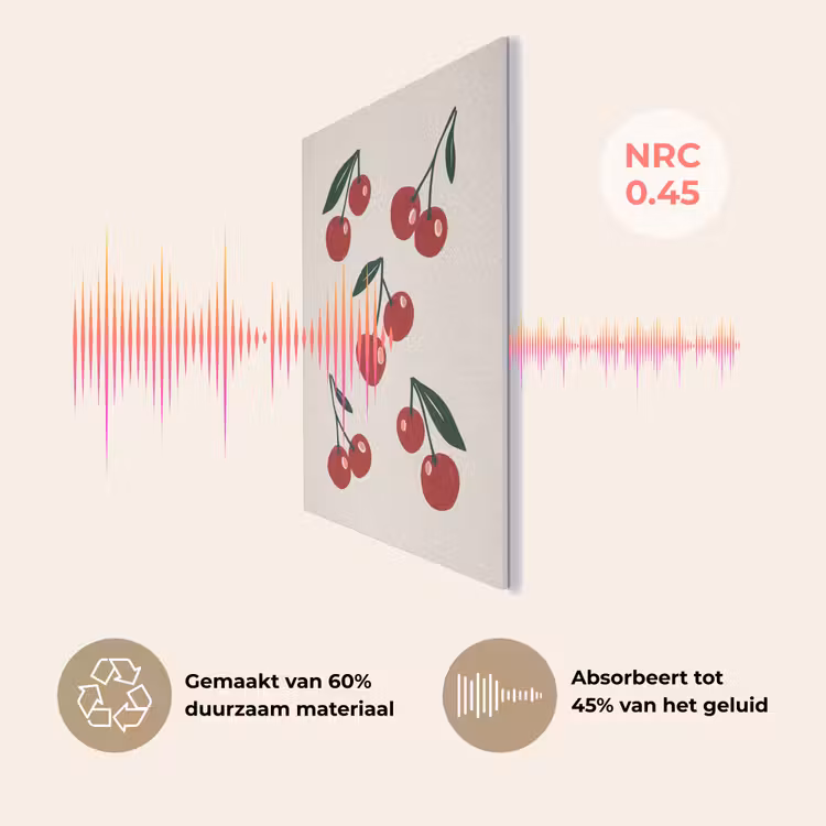 Kersen - Blaadjes - Rood PET vilt klein -USP_NL