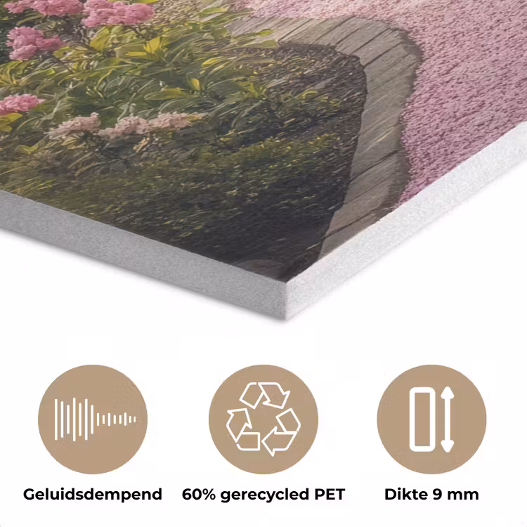 Kersenbloesem - Natuur - Sakura - Pad - Japanse tuin PET vilt klein -closeup_NL