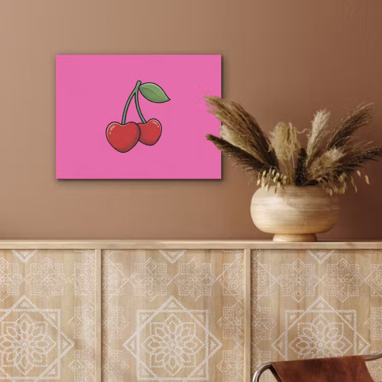Kers - Roze - Fruit PET vilt klein -sfeer4