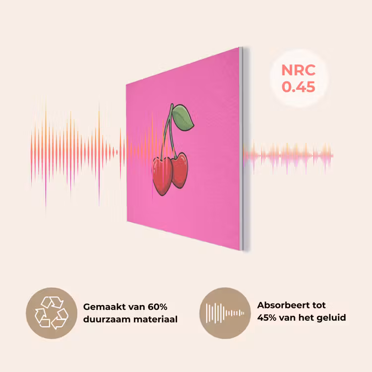 Kers - Roze - Fruit PET vilt klein -USP_NL